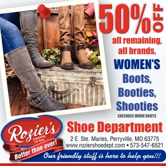 shoe department women boots