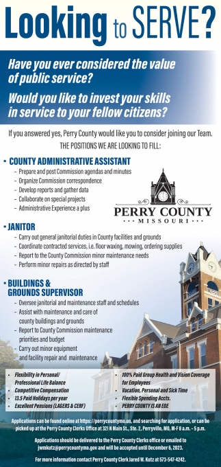 Looking to Serve?, Perry County, Perryville, MO